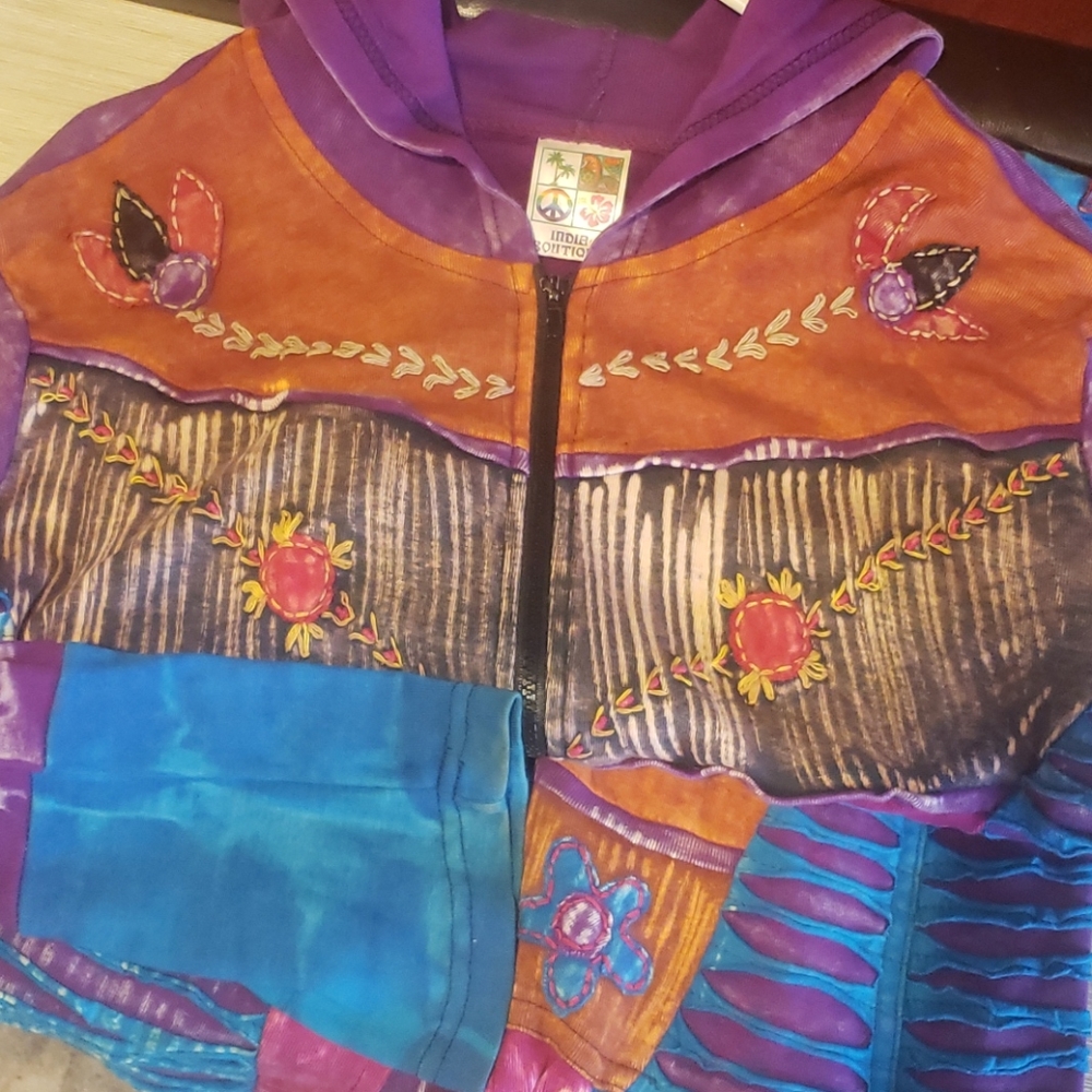 Stunning hand crafted Bohemian hoodie